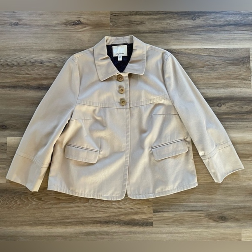 Faonnable Collared Sweetheart Button Jacket In Ca… - image 1